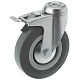 SChgb 55(o)- Аппаратное колесо 125 мм (под болт, поворотн., тормоз, подш. скольж.)